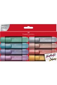 Faber Castell Faber-castell Fosforlu Kalem Metalik Renk - 8 Li Set