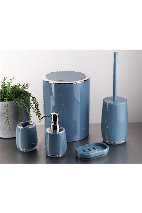 Housess 5 Parça Çöp Kovalı Akrilik Banyo Seti