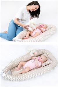 Babynest Krem Yıldız Ve Krem Zikzak