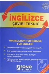 Fono Yayınları Ingilizce Çeviri Tekniği