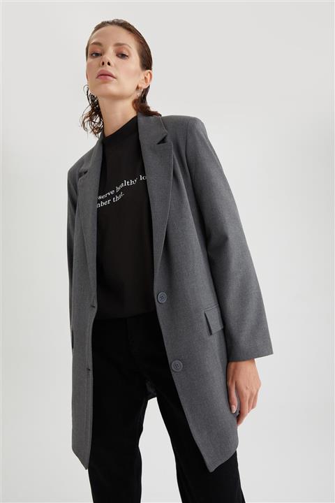 DeFacto Regular Fit Çift Cepli Blazer Ceket