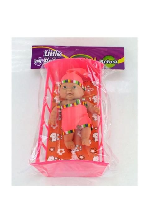 3D Pvc Poşetli Beşikli Bebek