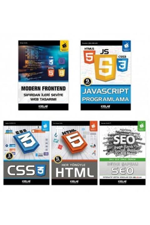 Kodlab Modern Web Tasarım Seti 2 - 4 Kitap Takım