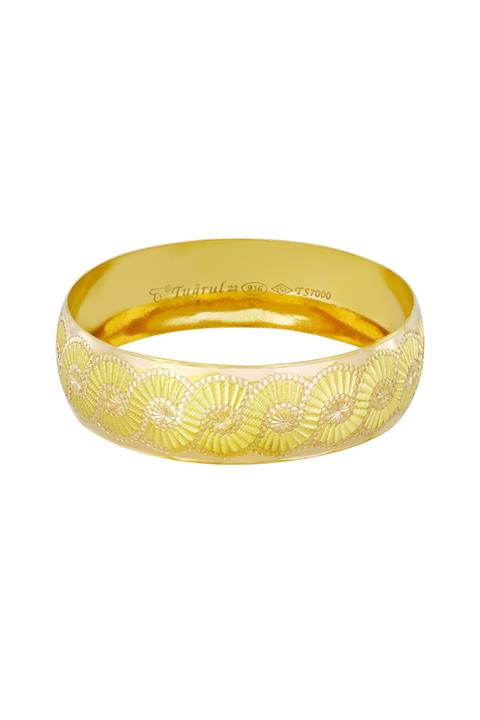 Tuğrul Kuyumculuk Kadın Sarı 25 gr 20 mm 22 Ayar Bilezik