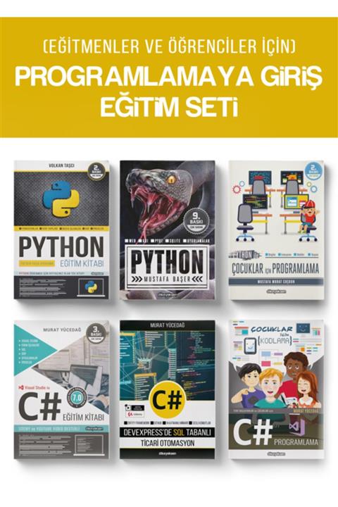 Dikeyeksen Yayıncılık Eğitmenler ve Öğrenciler Için Programlamaya Giriş Eğitim Seti