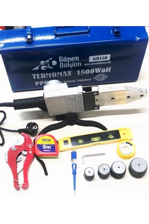 Gönen Döküm 1500 W Pvc Boru Kaynak Makinesi Aksesuarlı