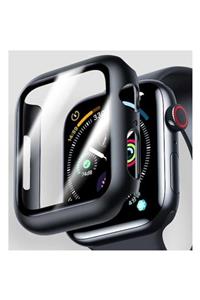 GREGOSS Tam Ekran Koruyucu Çerçeve Kılıf Apple Watch 6/se/5/4/3/2/1 Kapak Tamper Cam Filmi 44mm