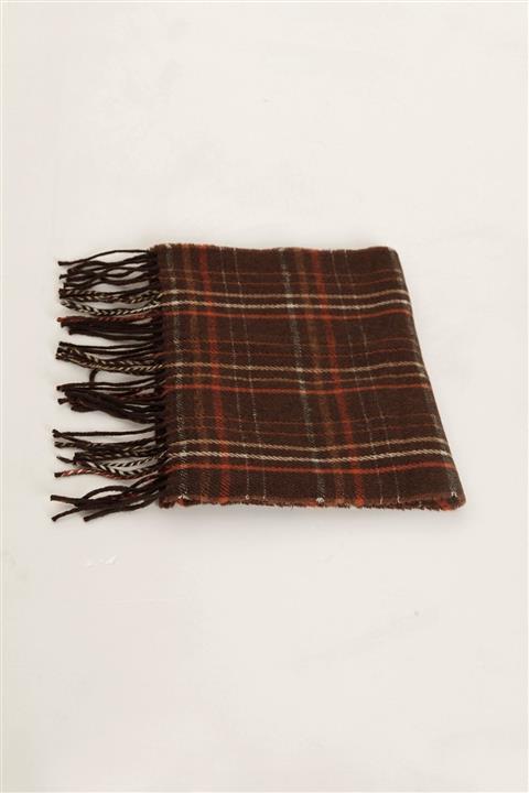 1001 Kravat Ekose Desenli Yünlü Atkı