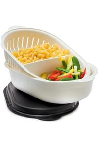 Tupperware Kristalin Süzgeçli Oval Servis 4lt