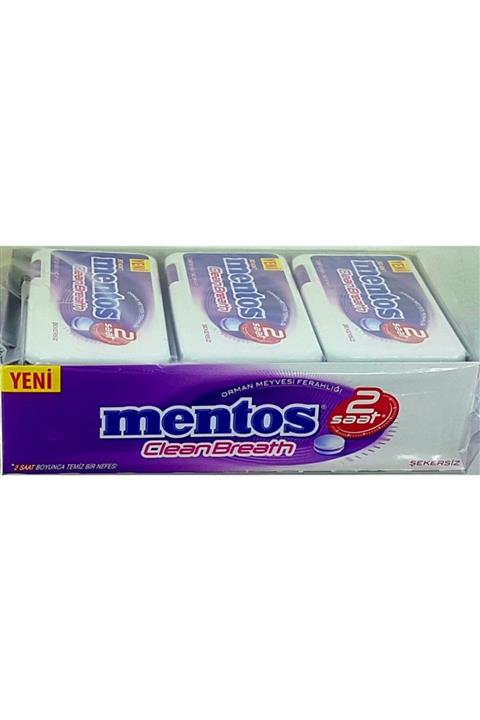Mentos 2h Clean Breath Orman Meyve 12 X 21gr