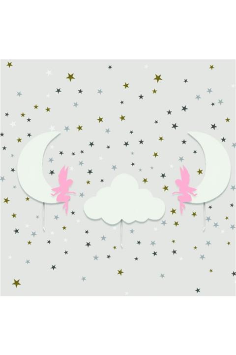 instababyrooms 2 Peri Kızı 1 Yıldız 3 lü set +150 Beyaz Sticker