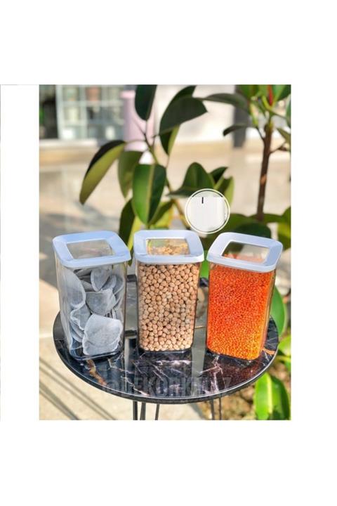 Narkutu Kare Saklama Kabı 1200 ml  3 Adet