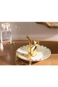 English Home Cute Seramik Takılık 13,5*13,5*6 Cm Gold