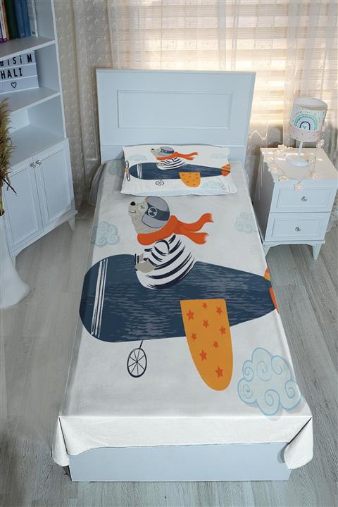 Bebişim Halı Sevimli Uçan Ayı Bh2390 Pike&Yatak Örtüsü(Yastık Kılıflı)