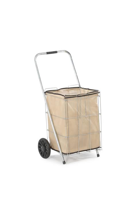 Mihenk Home Thick Wire Gri Kalın Telli Pazar Arabası