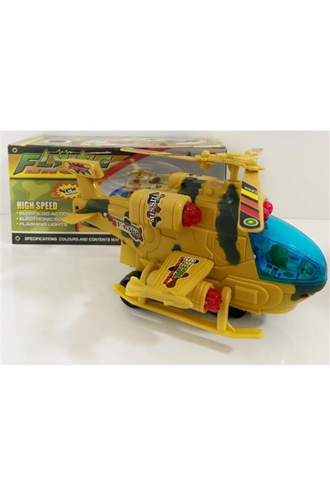 Kardelen Işıklı Ve Sesli Askeri Helikopter