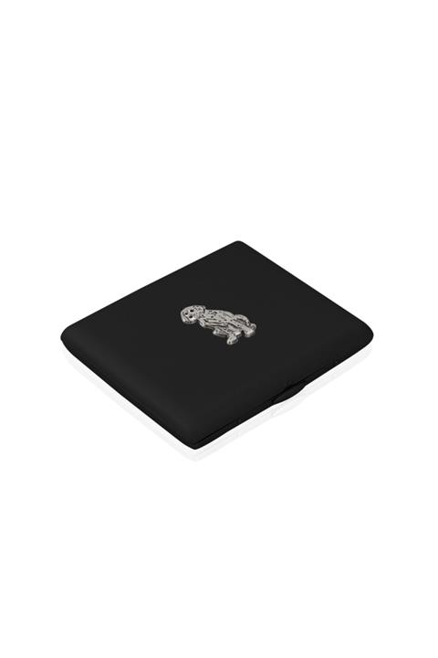 zekupp Siyah Sevimli Köpek Temalı Metal Sigara Tabakası