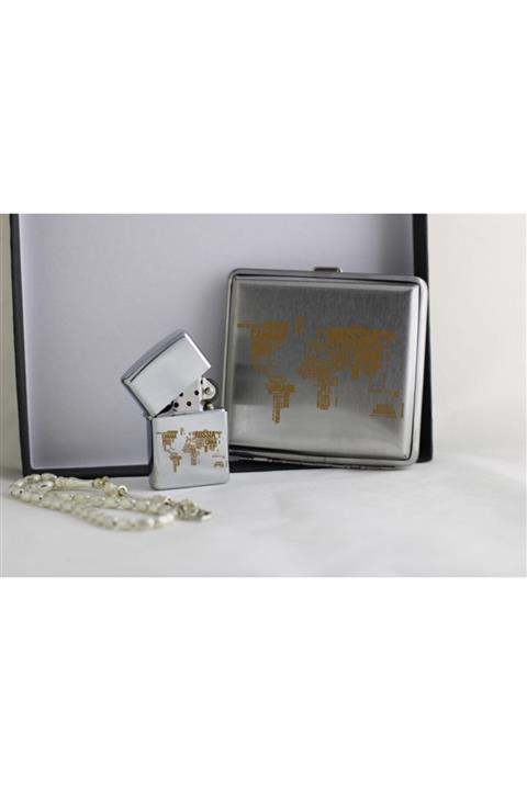 Hobi Tuning Sigara Tabakası, Çakmak Ve Tesbih Seti Ülkeler Temalı