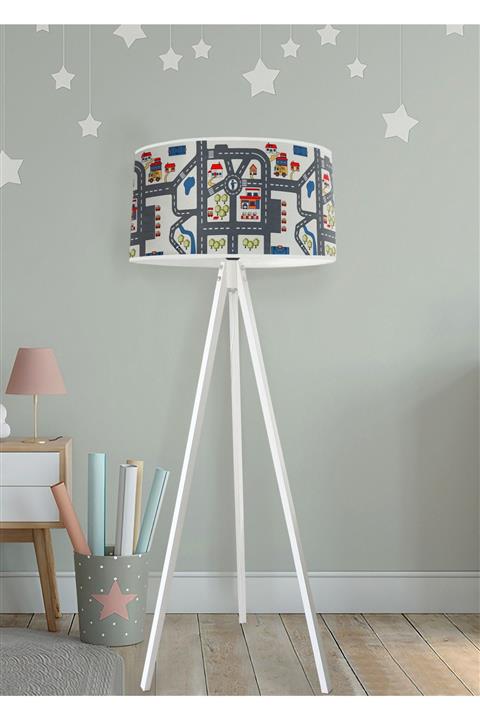 Bebişim Halı Trafikli Bi91 Çocuk Odası Lambader