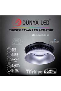 DÜNYA LED Hs.1116/1 100w Ufo Yüksek Tavan Led Armatür 6500k Beyaz Işık