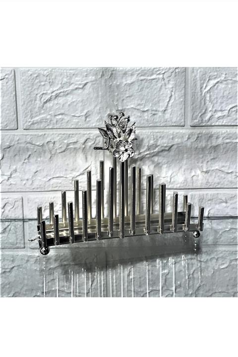 CAŞ DEKORASYON Gümüş Kaplama Üçgen Peçetelik