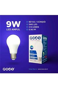 Noas Led 9w - Beyaz E27 (10LU - TASARRUFLU LED AMPUL)