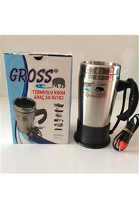 Gross 12-volt Çelik Araç Içi Oto Su Isıtıcı Kettle Çakmaklık Girişli 500ml