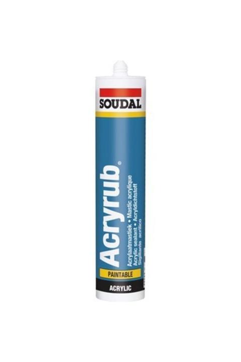 Soudal Silikonize Mastik Acryrub Antrasit Gri 500gr