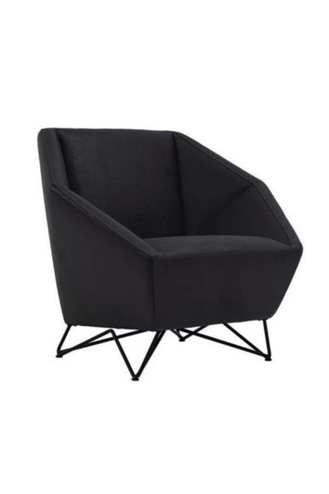 BEKALIVING Napoli Berjer Oturma Odası Tekli Koltuk Kanepe Nubuk Antrasit