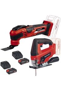 Einhell Varrito Kömürsüz Akülü Raspalama Makinesi Tc-js 18 Akülü Dekupaj Testere 2x2.5ah Akülü Set