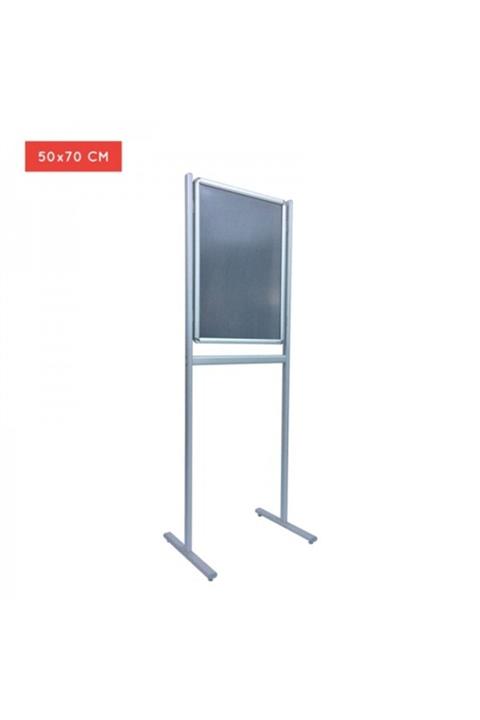 PROJENEON B2 50x70cm Alüminyum Çift Taraflı Kaldırım Reklam Poster Pano