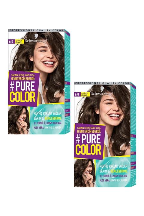 PURE COLOR 6-0 Az Sütlü Çikolata X 2 Adet