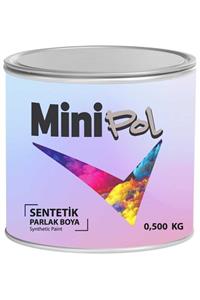 Minipol Parlak Sentetik Yağlı Ahşap Metal Duvar Boyası Boncuk Mavi 0.500