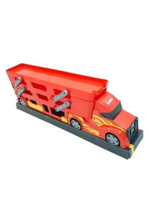 King Toys 3 Katlı Sürat Pistli Tır 3 Arabalı Tkm-1032