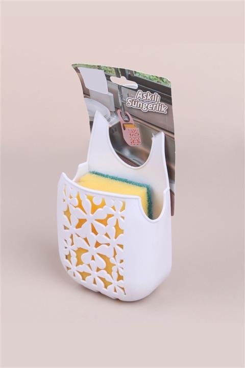 Tilbe Home Kulplu Delikli Silikon Askılı Musluk Bulaşık Süngerliği