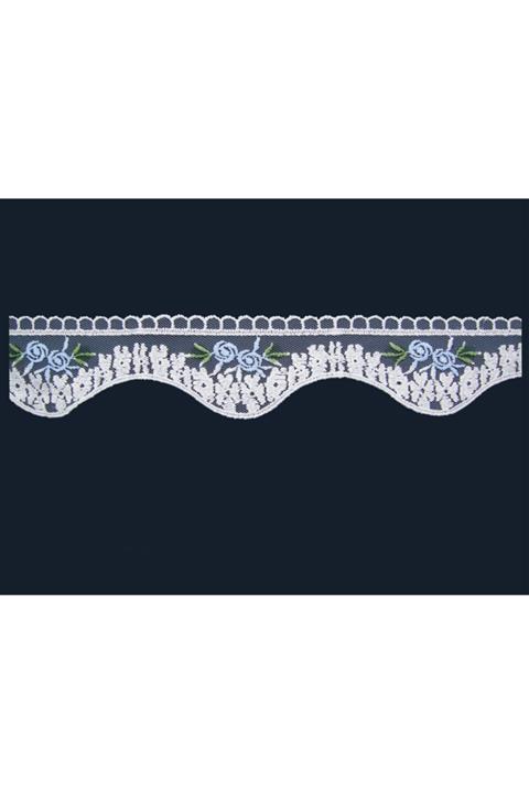 Brokar Dantel Tül Bant 3479 Desenli  Batikli 14.5 m