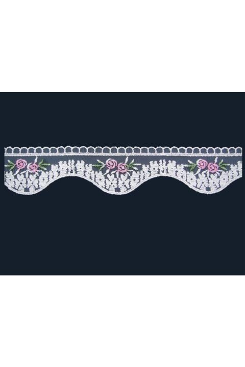 Brokar Dantel Tül Bant 3479 Desenli - Batikli (14.5m)