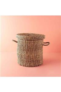 Bella Maison Handle Hasır Çamaşır Sepeti Naturel (44x45 cm)