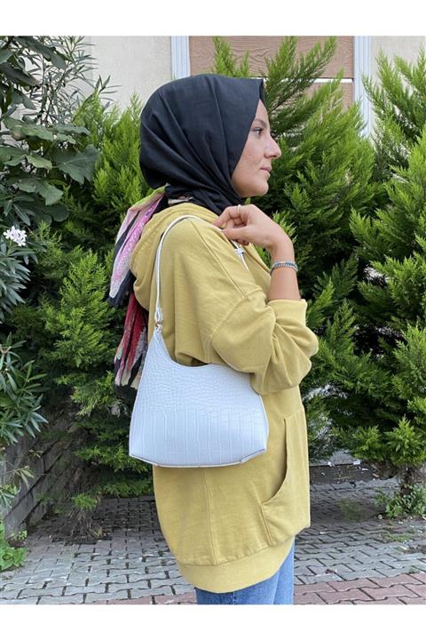 mix stylee Beyaz Kadın Kol Omuz Çantası