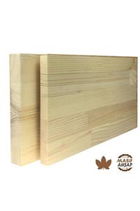 WOODLIFE Ladin Ahşap Plaka - 1. Sınıf Masif Panel Eni 40cm - Boyu 50cm - Kalınlığı 30mm