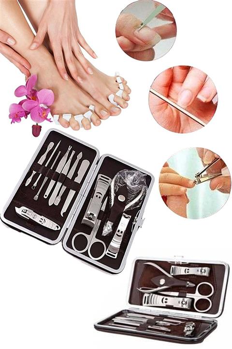 Chermik Starmax Çantalı Tırnak Makası Cımbız Törpü 12 Parça