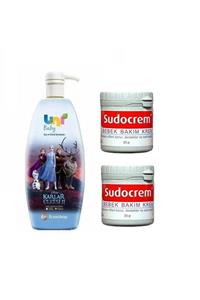 Sudocrem Unıbaby Frozen Şampuan 700 m- Bebek Bakım Kremi 125 gr*2