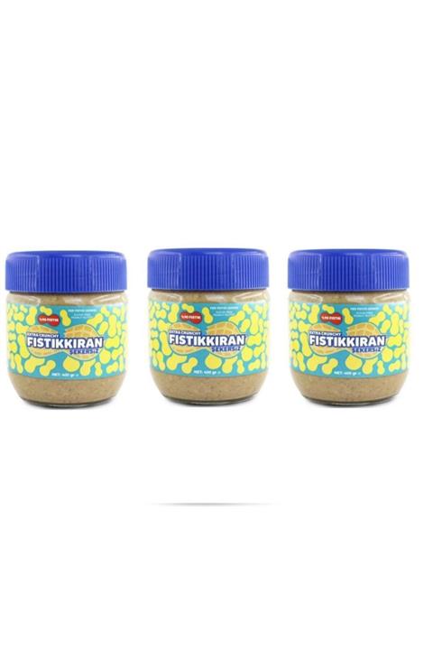 Fıstıkkıran Fıstık Ezmesi Şekersiz 400 Gr. 3lü Set
