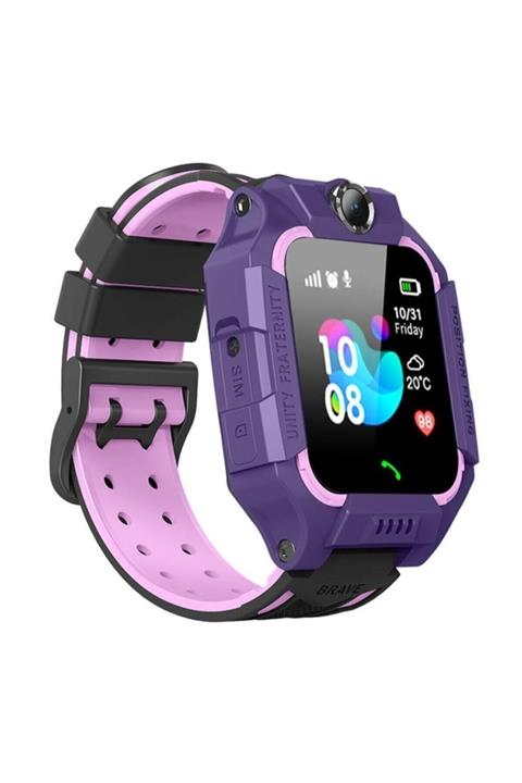 Smart Baby Çocuk Sim Kartlı Mor Akıllı Saati Q500/2020