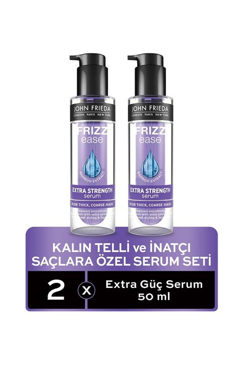 John Frieda Kalın Telli Ve Inatçı Saçlar Için Extra Güç Serum 2'li Set
