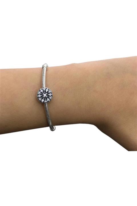 My Story Zirkon Taşlı Parlak Gümüş Charm