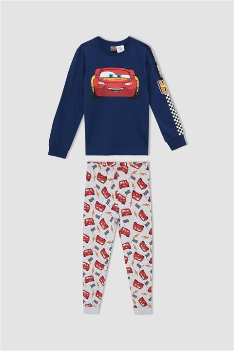 DeFacto Erkek Çocuk Cars Lisanslı Regular Fit Bisiklet Yaka Lisanslı Pijama Takım V8862A621CW