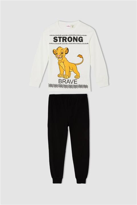 DeFacto Erkek Çocuk Lion King Lisanslı Uzun Kollu Pamuklu Pijama Takımı