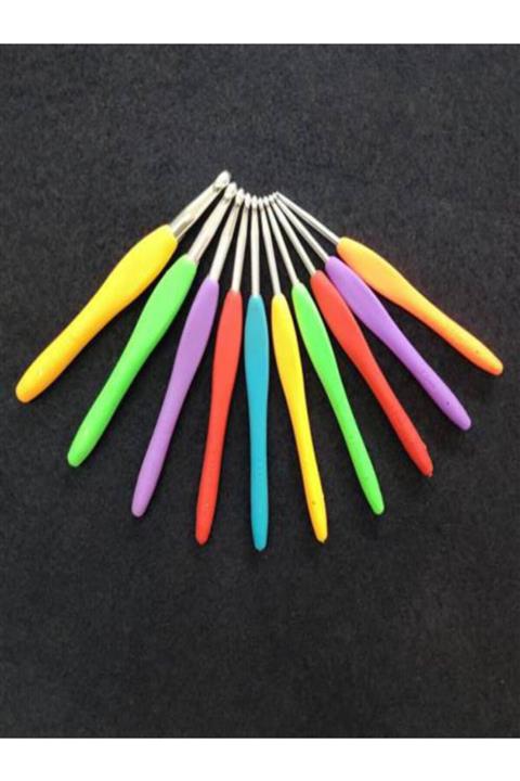 Tunç Silikon Kısa Saplı No:10 mm Numara Örgü Tığ