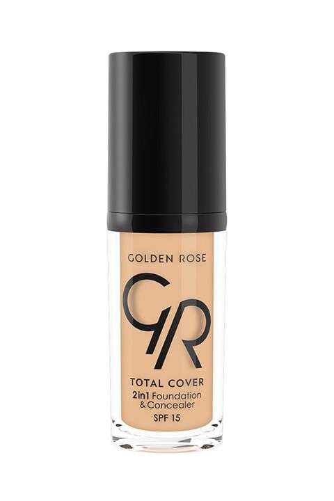 Golden Rose 2'si 1 Arada Fondöten & Kapatıcı - Total 2 In 1 Foundation & Concealer No:3 8691190963637